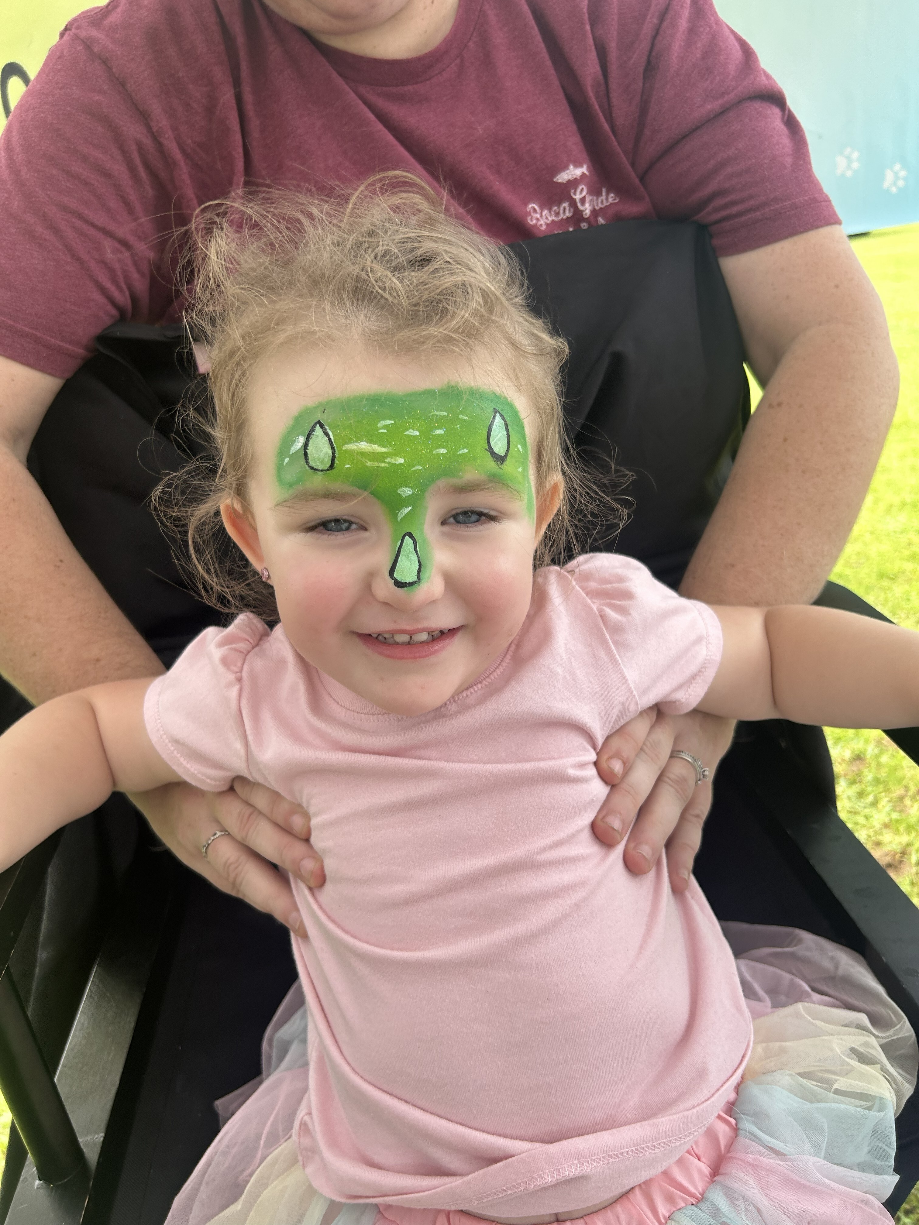 Baby Dinosaur Facepaint