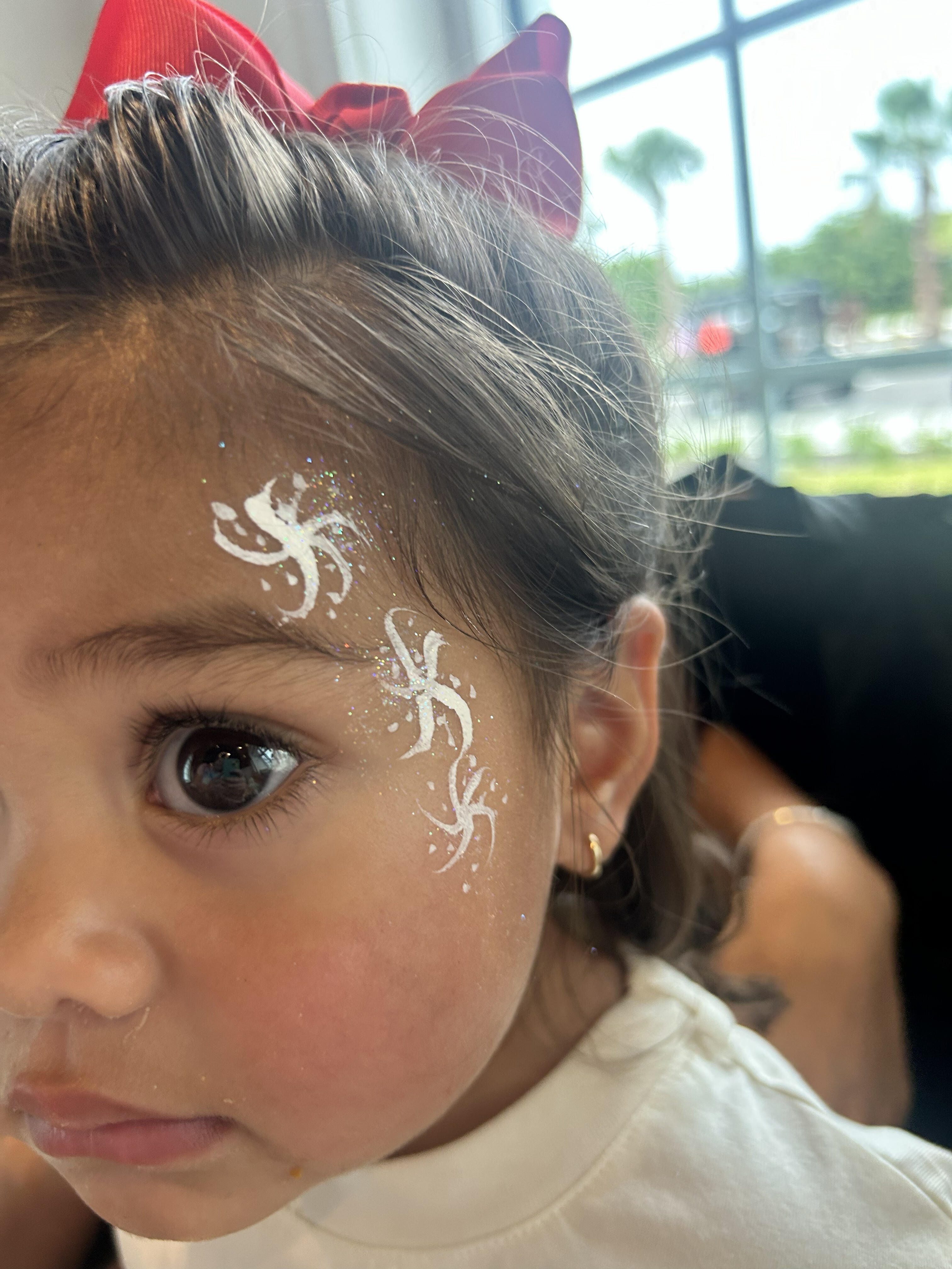 Baby fireworks facepaint
