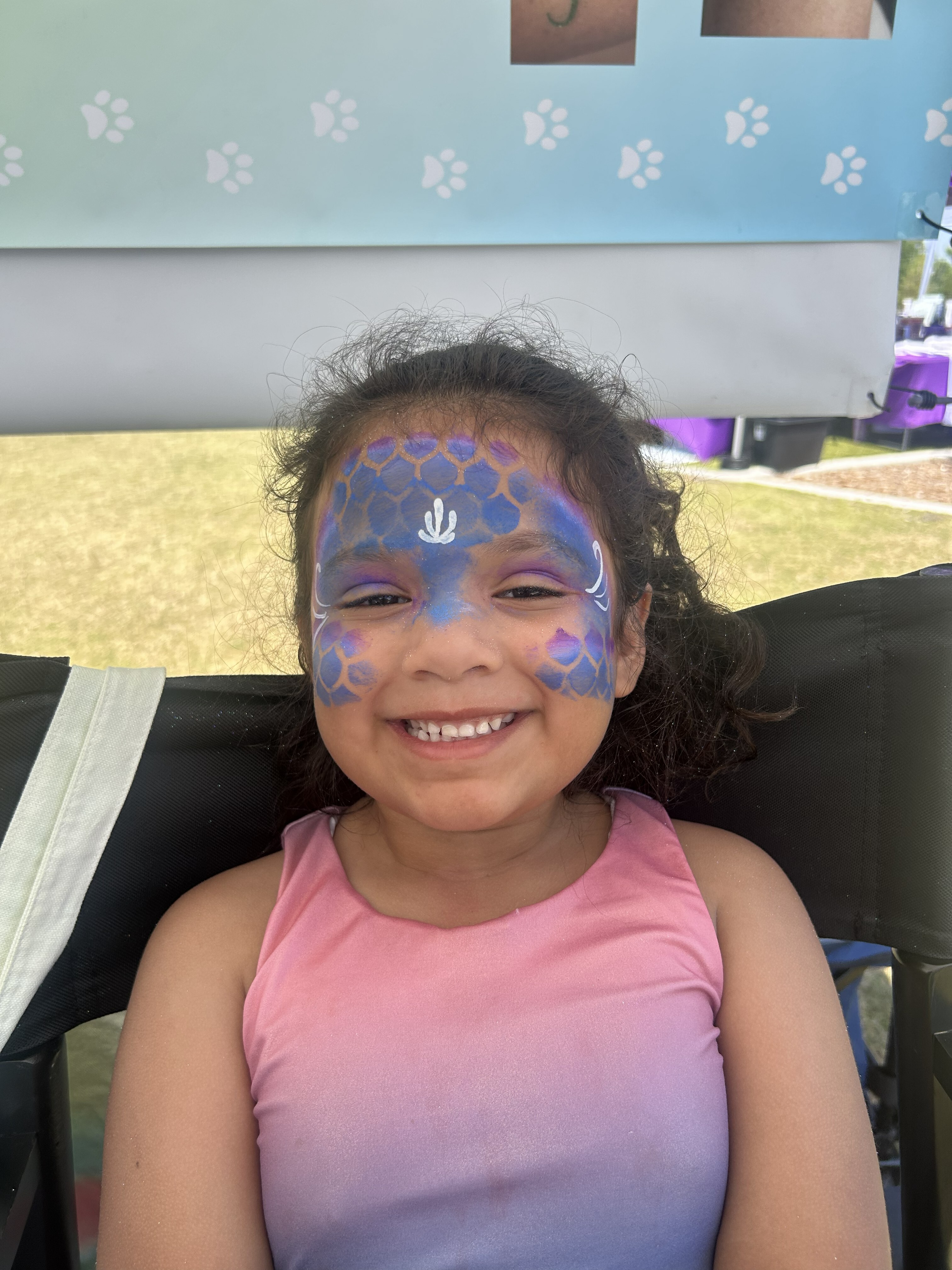 Blue Mermaid Facepaint