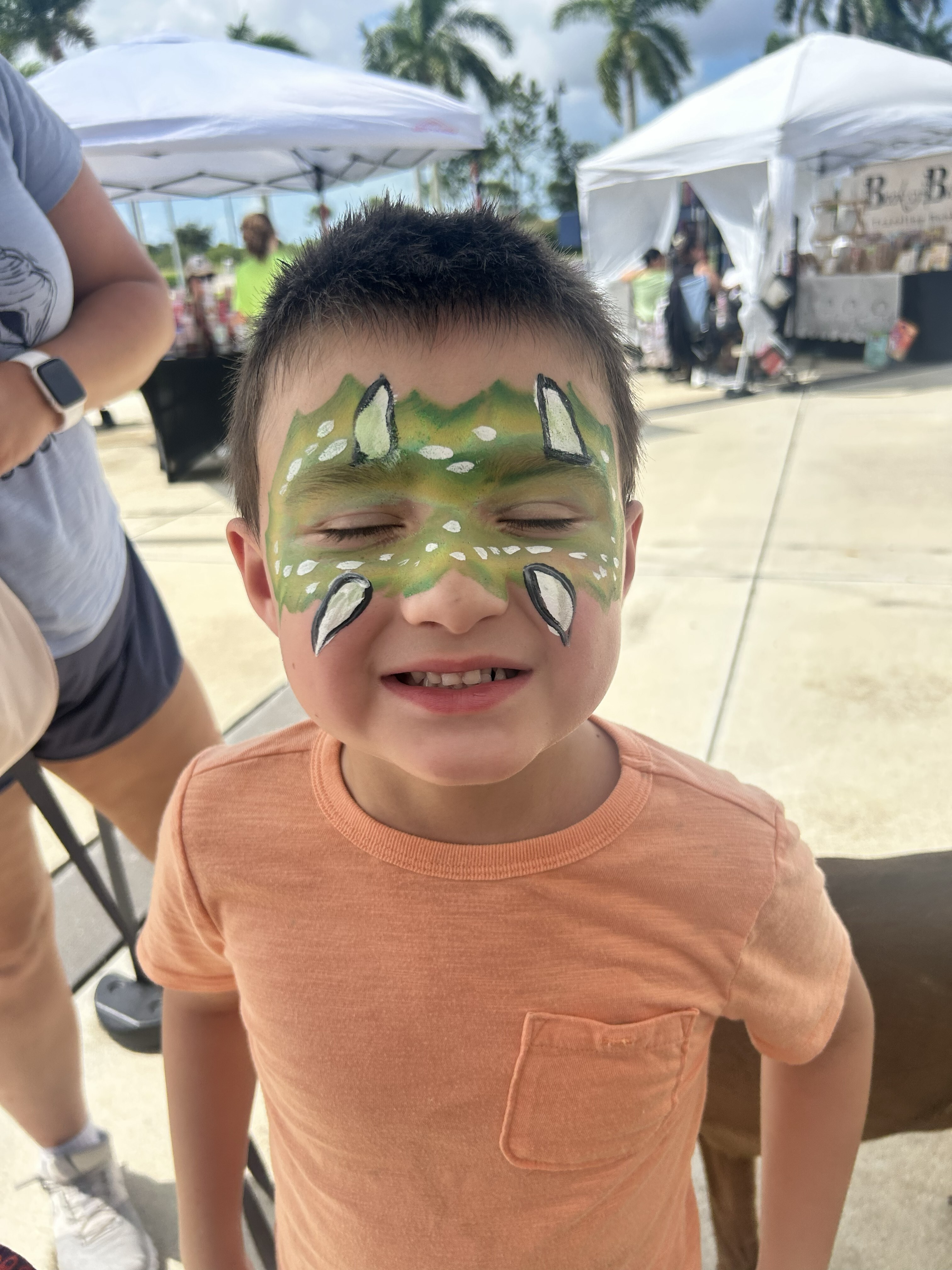 Dinosaur facepaint