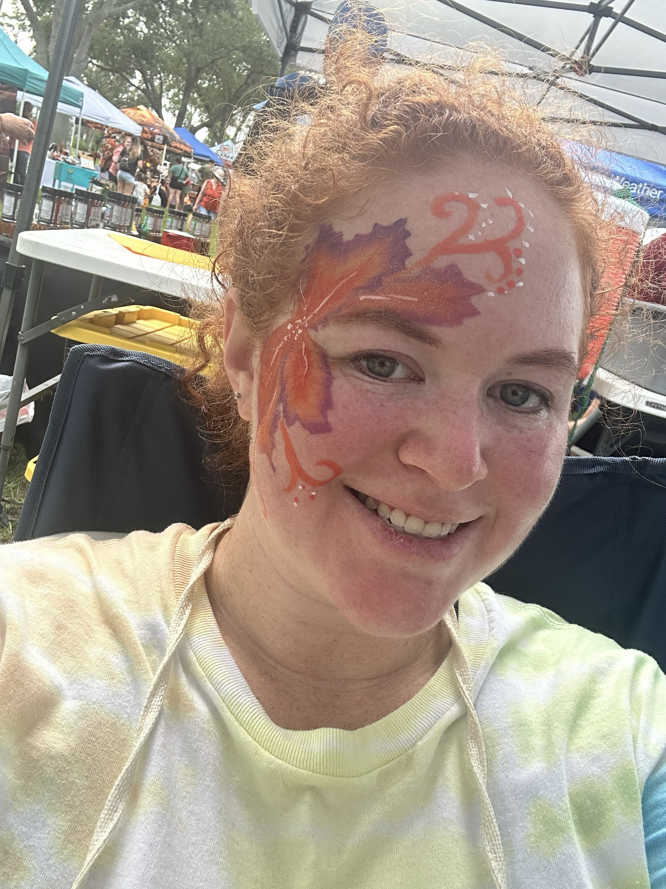 Fall Leaf Facepaint