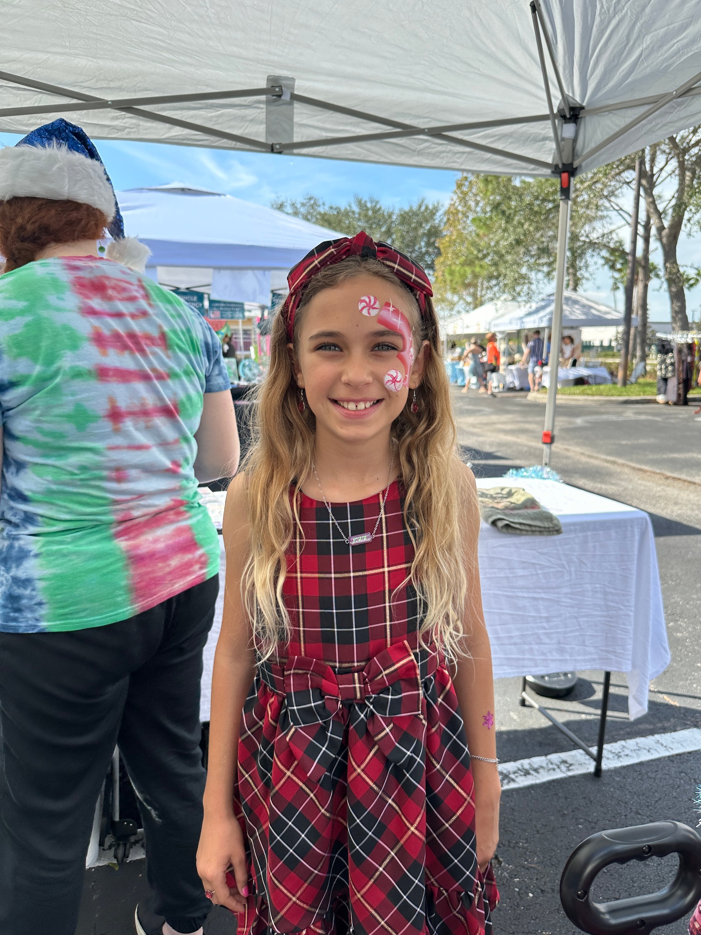 Peppermint fairy facepaint