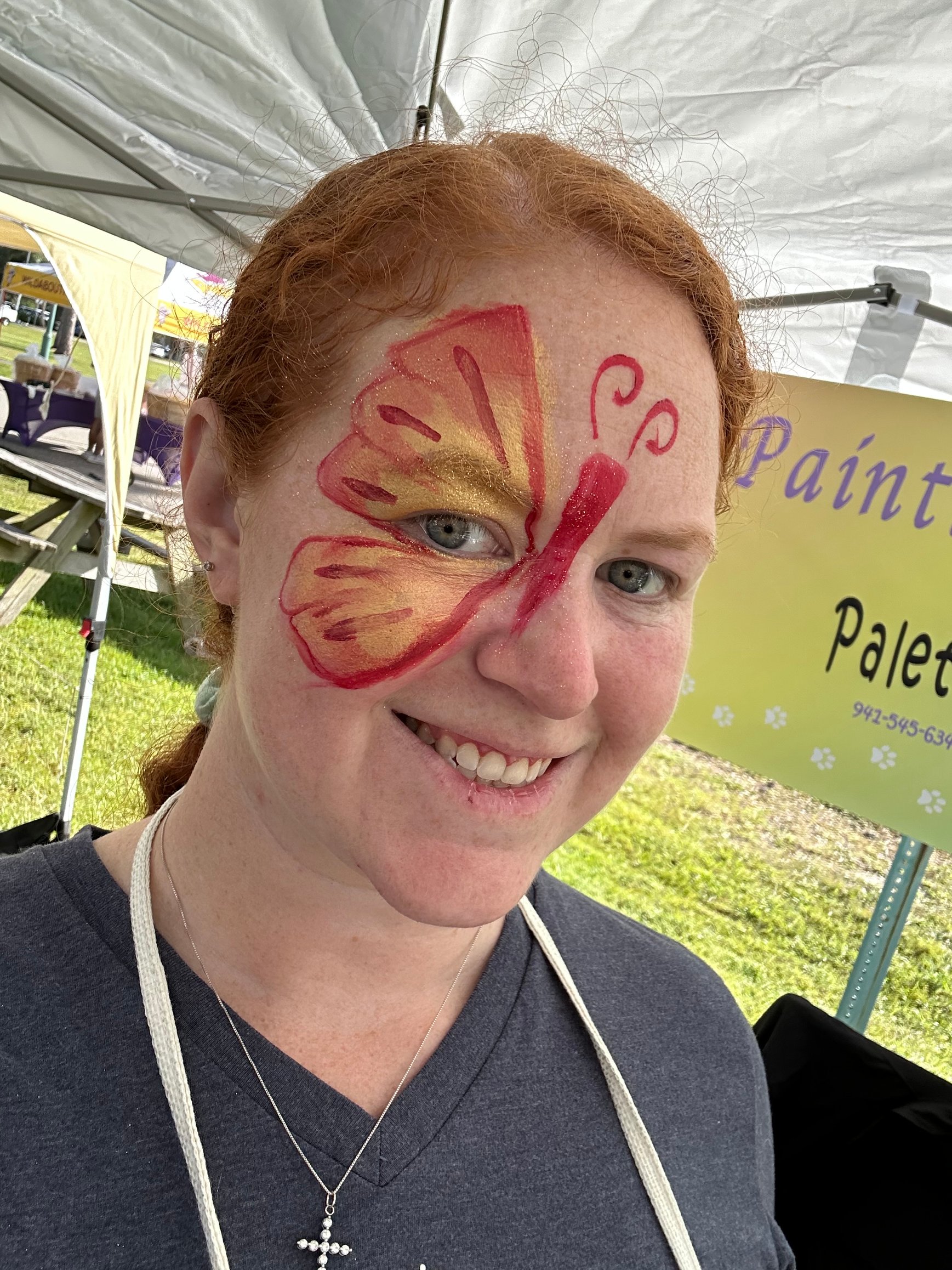 Fall Butterfly Facepaint