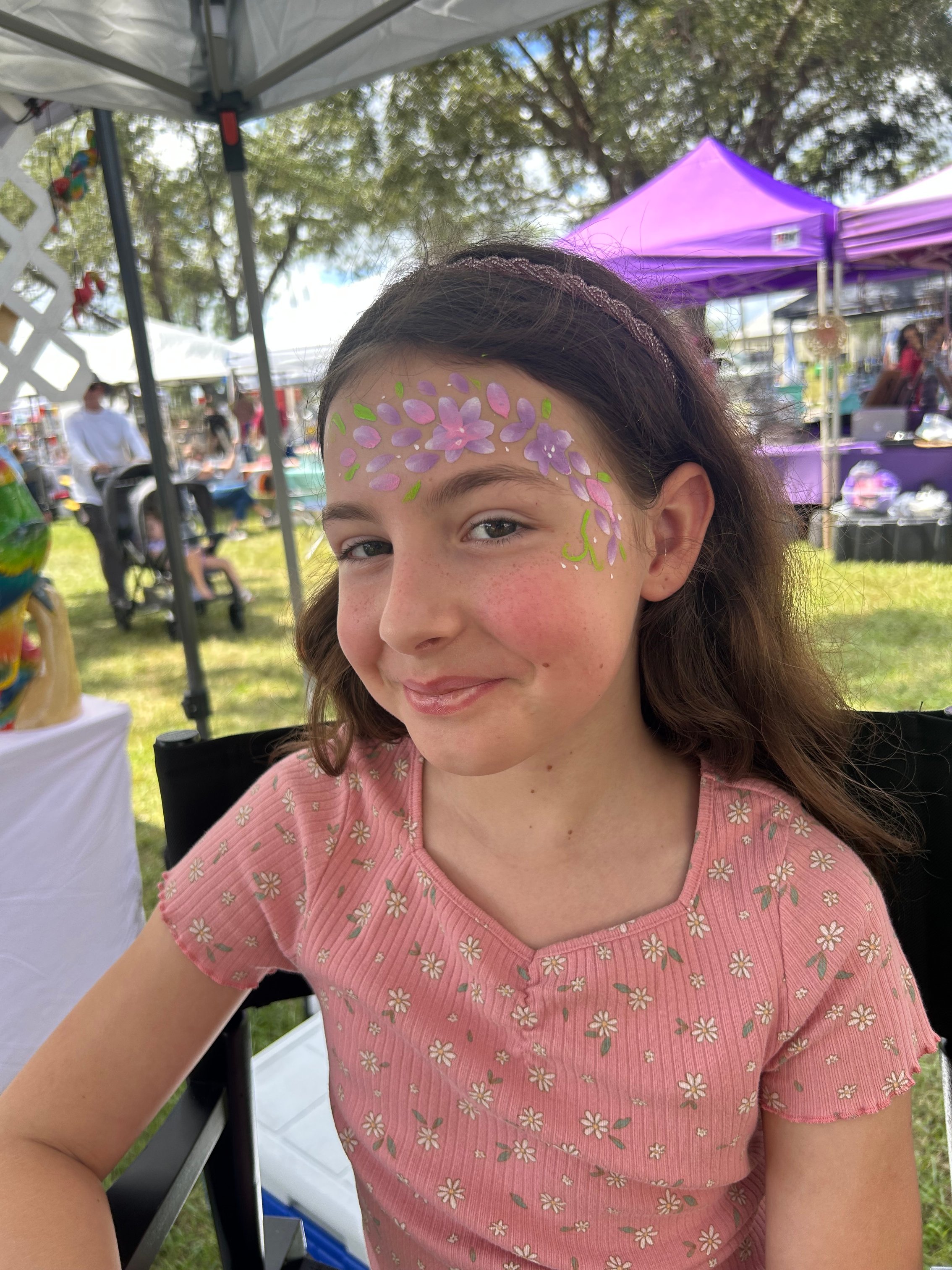 Floral facepaint