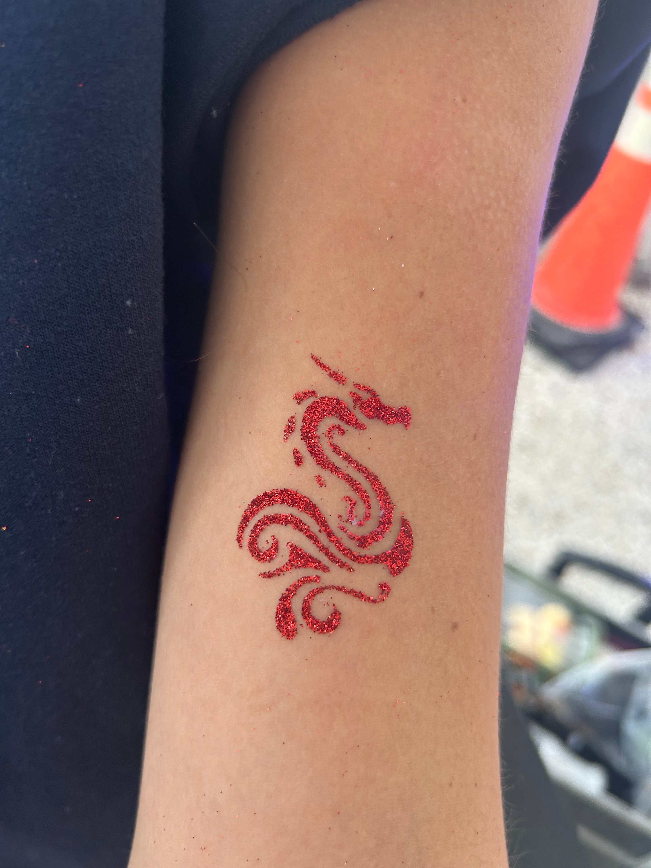 Dragon Glitter Tattoo
