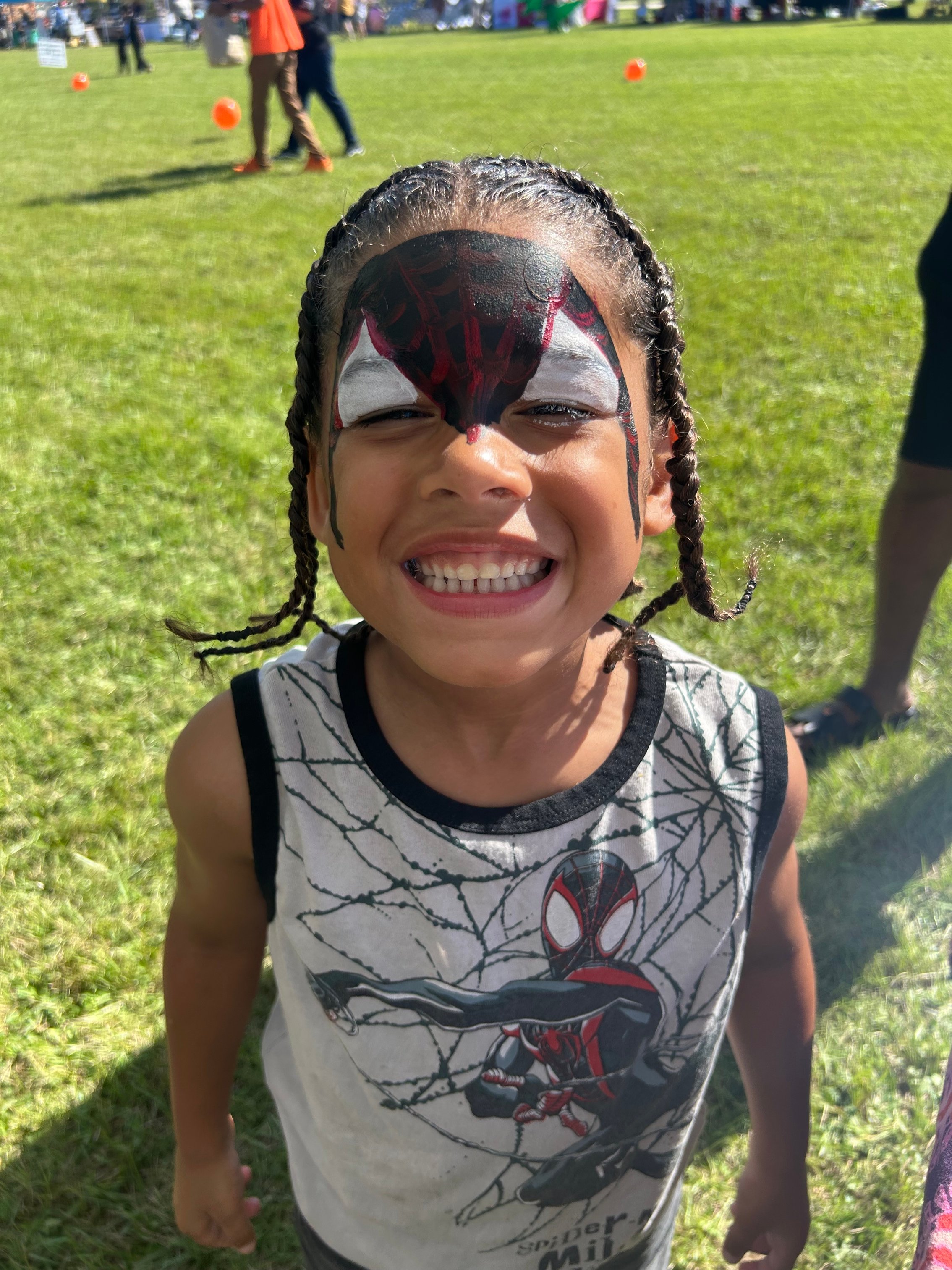 Miles Morales Spiderman Facepaint