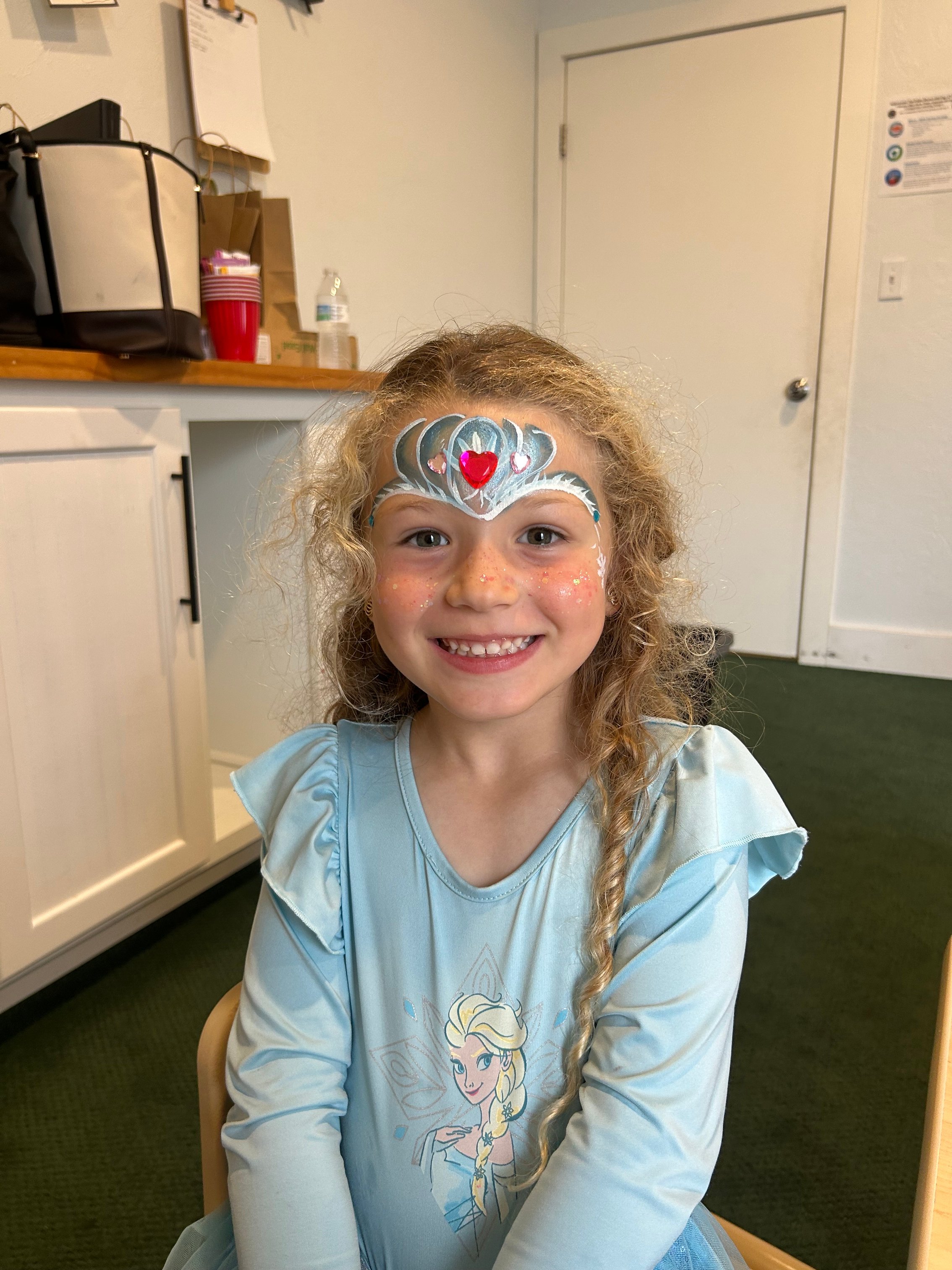 Princess crown facepaint