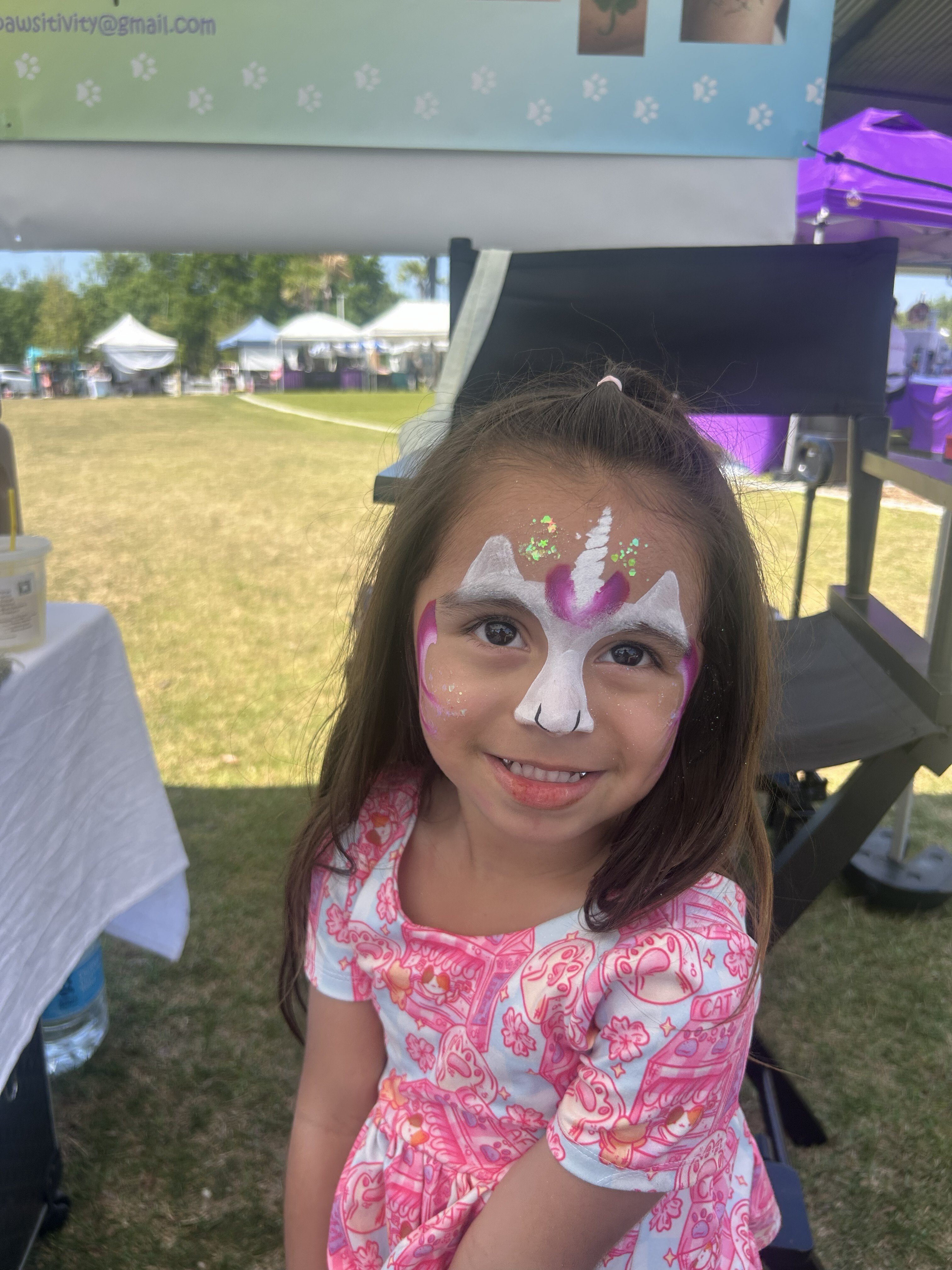 Pink Unicorn Facepaint