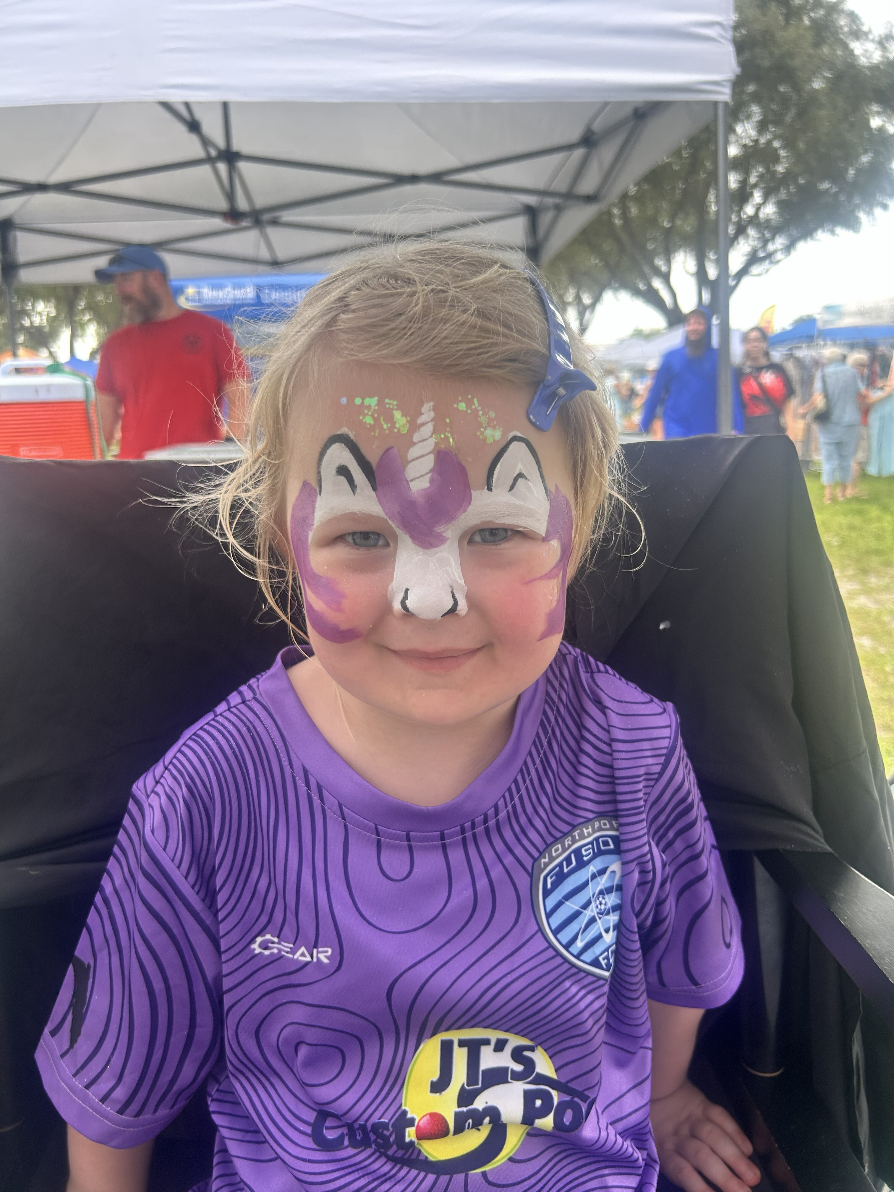 Purple Unicorn facepaint