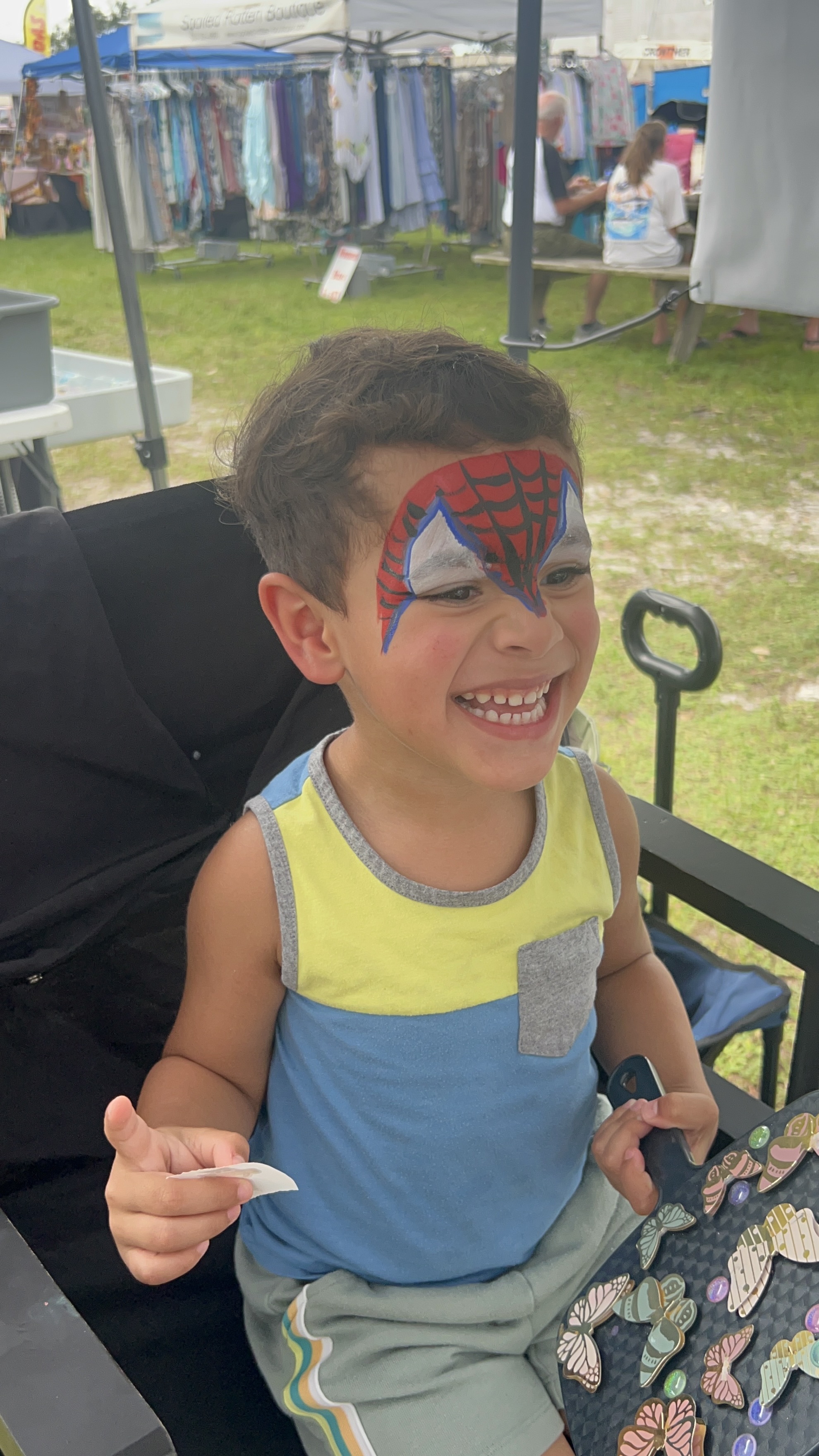 Spider mask facepaint