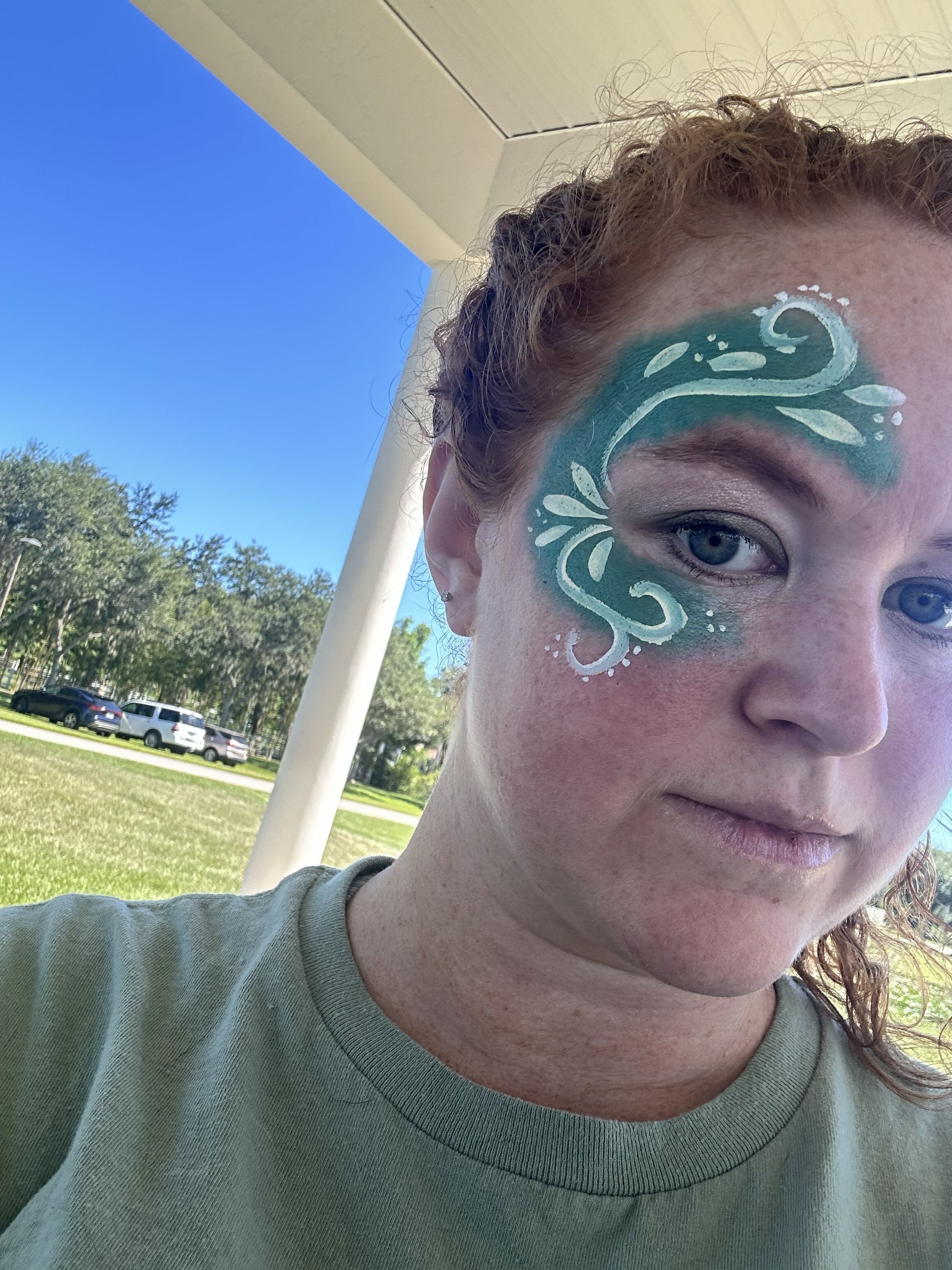Teal Eye facepaint
