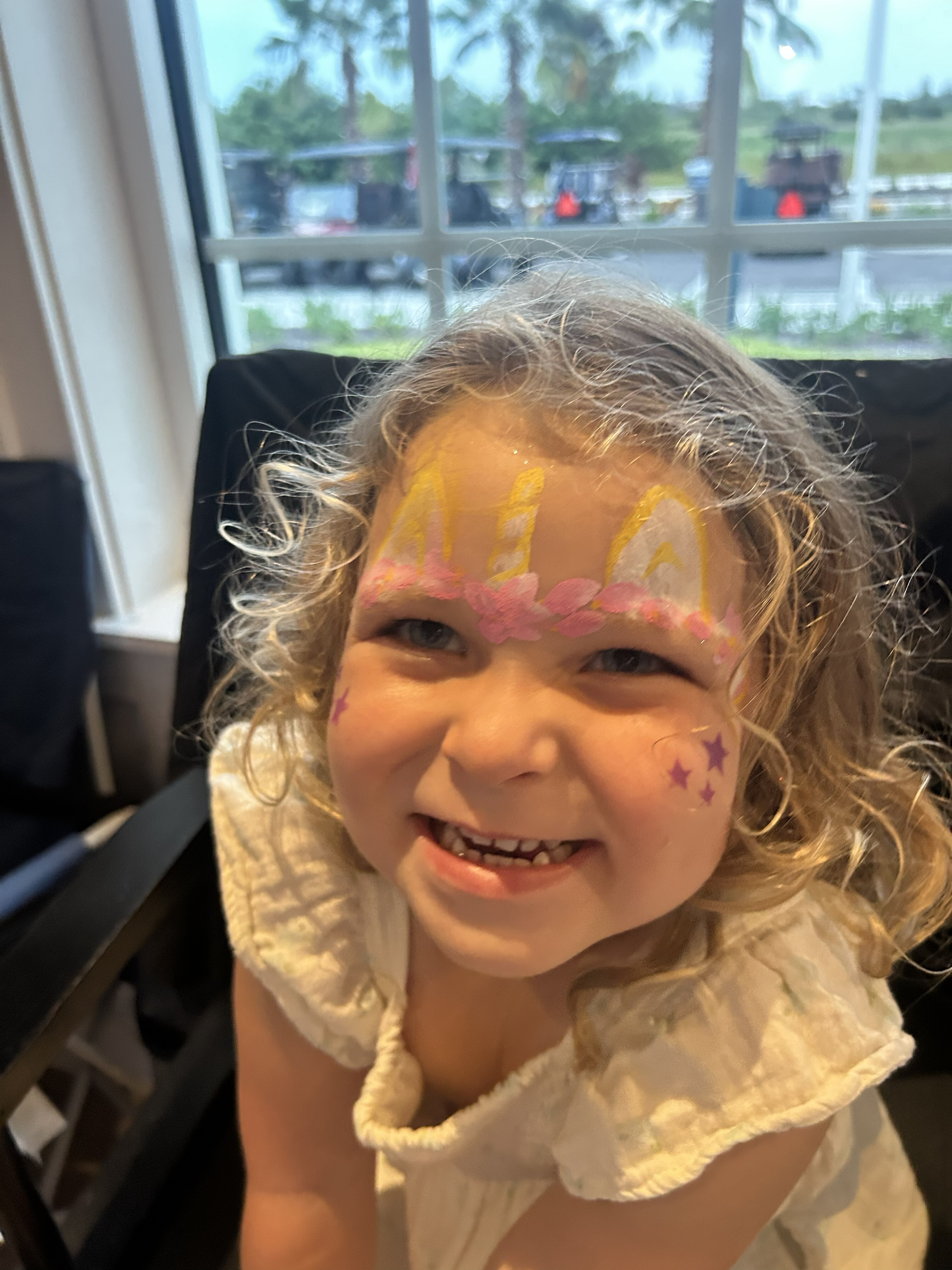 Unicorn stars facepaint