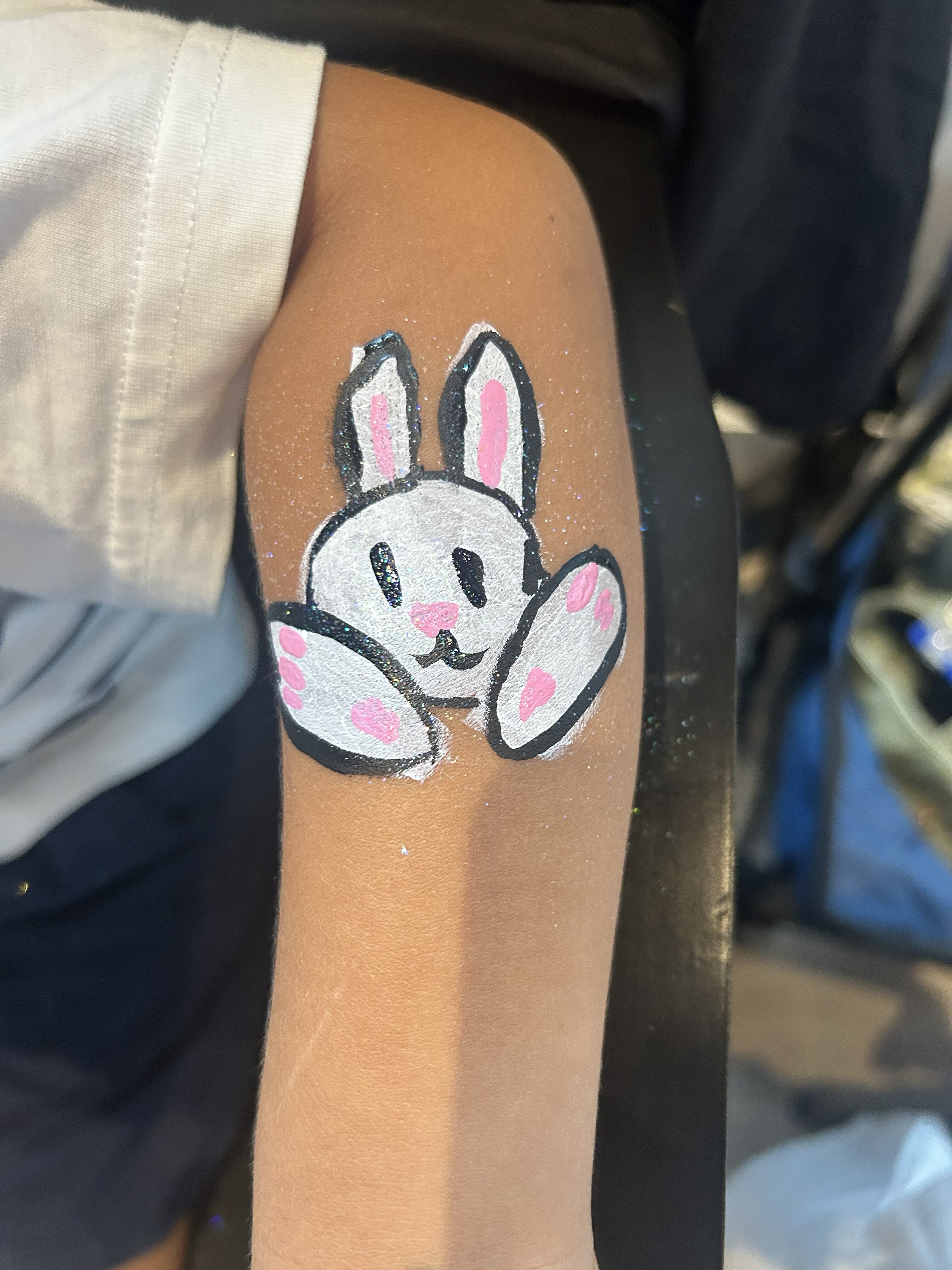 bunny rabbit arm paint