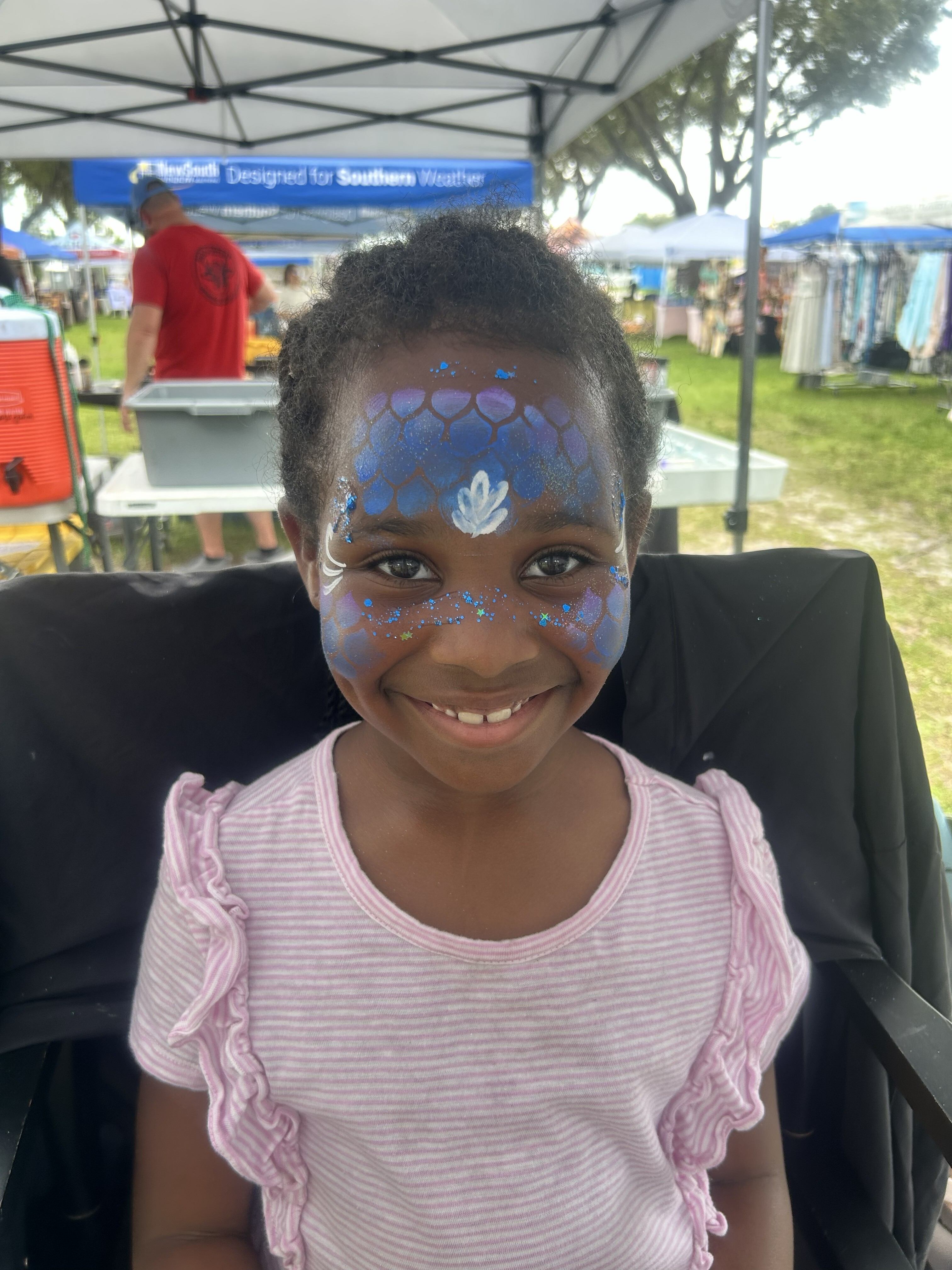 nautical mermaid facepaint