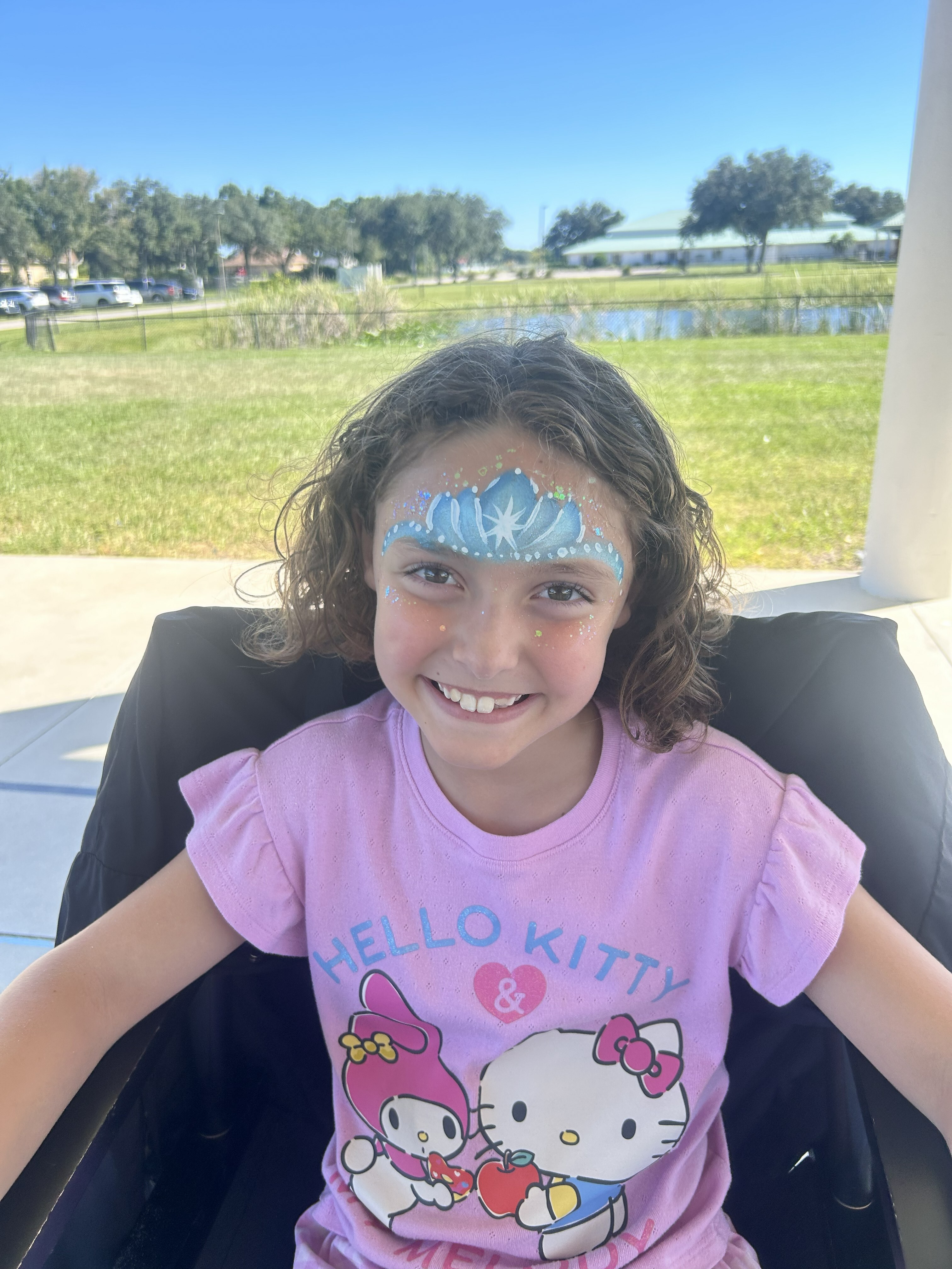 princess crown facepaint